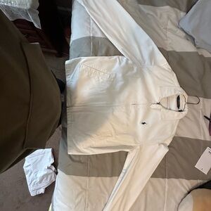 Ralph Lauren Classic White Polo chino jacket and white pants and lite blue pants